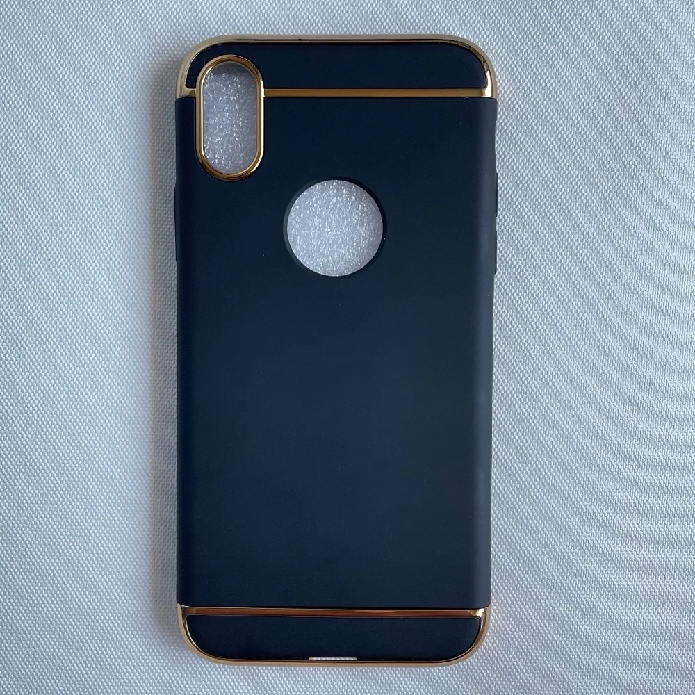 Black and Gold iPhone X Case